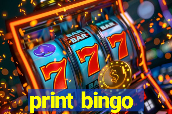 print bingo